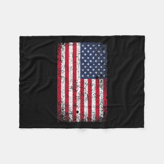 Im Juli erschütterte amerikanische Flaggentasche d Fleecedecke (Vorderseite (Horizontal))