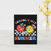 Im Juli ist die Schule für den Sommer-Abschluss-Le Karte (Gelbe Blume)