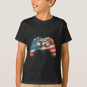 Im Juli Shirt Videospiel Gamer Kinder Jungs Männer