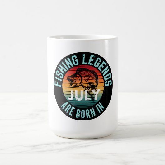 IM JULI SIND DIE FISCHEREI GEBOREN KAFFEETASSE (Mittel)