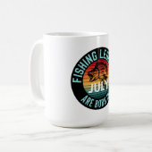 IM JULI SIND DIE FISCHEREI GEBOREN KAFFEETASSE (Vorderseite Links)