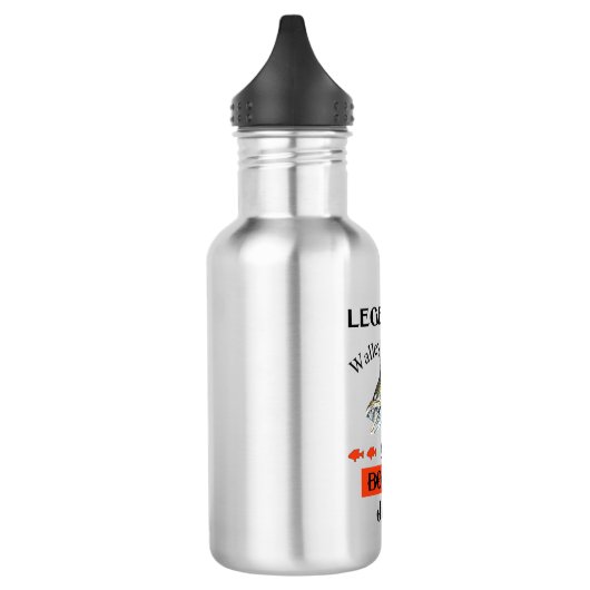 Im Juli sind die legendären Walleye-Fischer Gebore Edelstahlflasche (Links)