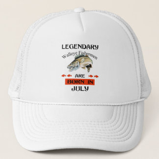 Im Juli sind die legendären Walleye-Fischer Gebore Truckerkappe