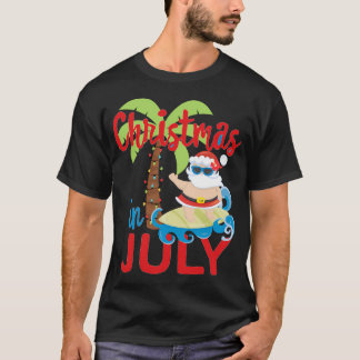 Im Juli Sommer Santa T-Shirt