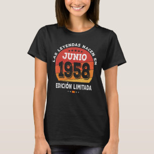 Im Juni 1958 Geboren 64. Geburtstag 64 Jahre T-Shirt