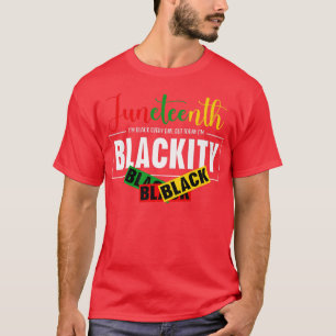 Im Juni bin ich jeden Tag schwarz, aber heute bin T-Shirt