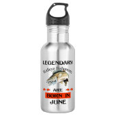 Im Juni sind die Fischer der legendären Walleye Ge Edelstahlflasche (Vorderseite)