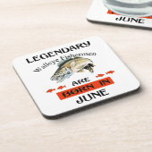 Im Juni sind die Fischer der legendären Walleye Ge Getränkeuntersetzer (Linke Seite)