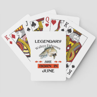 Im Juni sind die Fischer der legendären Walleye Ge Spielkarten