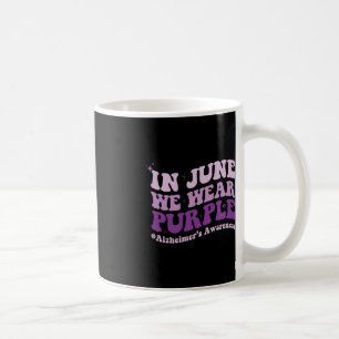 Im Juni tragen wir Lila Alzheimer-Bewusstseinsbild Kaffeetasse