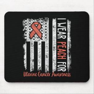 Im Juni tragen wir Pfirsich für das Uteruskrebsbew Mousepad