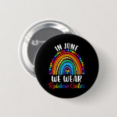 Im Juni tragen wir Regenbogenfarben Gay Pride Ally Button (Vorne & Hinten)