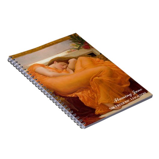 Im Juni von Frederic Leighton Orange Notizblock (Rechte Seite)