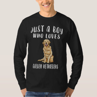 Im Just A Boy Who Loves Retrievers Dog T-Shirt