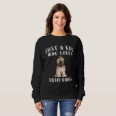 Im Just A Boy Who Loves Tibetan Terriers Dog Sweatshirt (Vorne ganz)