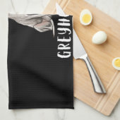 Im Just A Girl, der Greyhounds Hund Lover Liebe Ge Geschirrtuch (Viertel Falte)