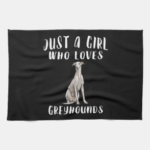 Im Just a Girl, die Greyhounds Liebe Hund Lover Ge Geschirrtuch