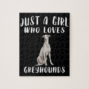 Im Just a Girl, die Greyhounds Liebe Hund Lover Ge Puzzle