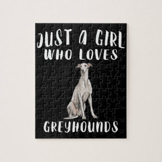 Im Just a Girl, die Greyhounds Liebe Hund Lover Ge Puzzle