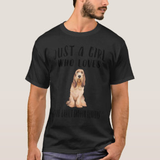 Im Just A Girl Who Lieben Grand basset griffon ven T-Shirt