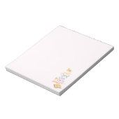 I'm just a girl who loves books notizblock (Rotiert)