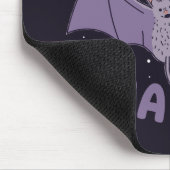 I'm Just A Little Batty Funny Halloween Bat Pun Mousepad (Ecke)