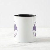 I'm Just A Little Batty Funny Halloween Bat Pun Tasse (Zentrum)