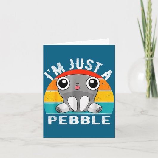 I'm Just A Pebble Kids Karte (Vorderseite)