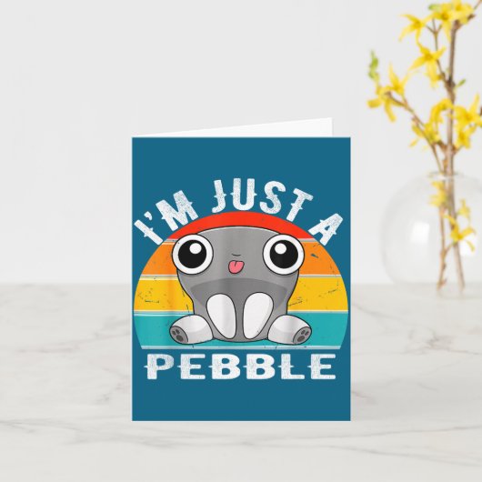 I'm Just A Pebble Kids  Karte (Gelbe Blume)