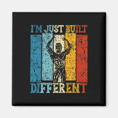 I'm Just Built Different - Fitness Bodybuilding Gy Magnet (Vorne)