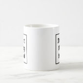 "I'm Just Getting Started" Phrase Black Lettering Kaffeetasse (Mittel)