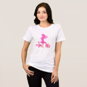 I'm Just Girl Tri-Blend Shirt (Vorderseite voll)