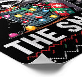 I'm Just Here For Snacks Raccoon Christmas Kids To Poster (Ecke)