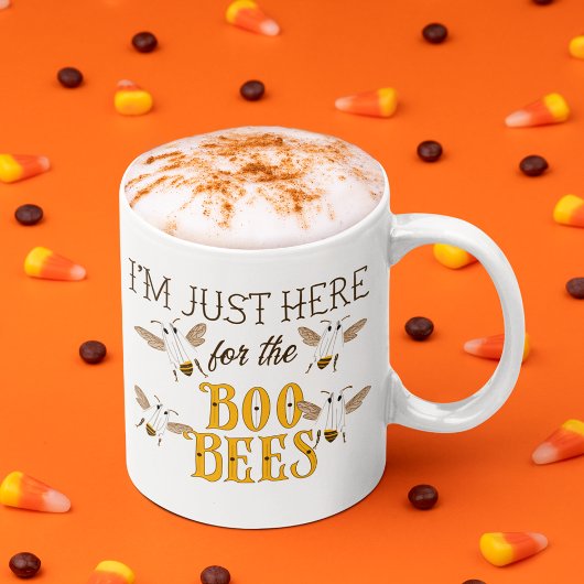I'm Just Here for the Boo Bees Funny Halloween Kaffeetasse