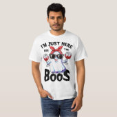 I'm Just Here For The Boos Funny Halloween Ghost C T-Shirt (Vorne ganz)
