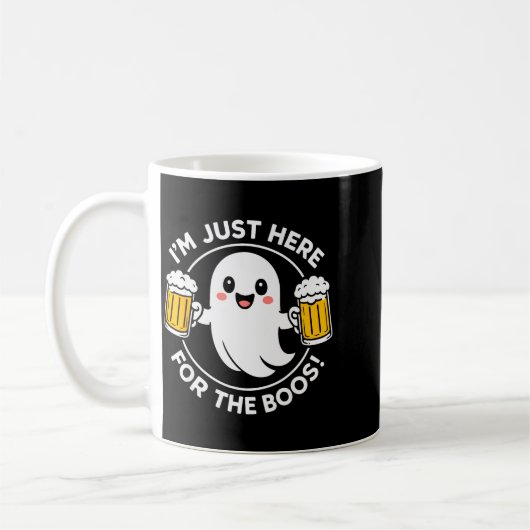 I'm Just Here For The Boos Funny Halloween Ghost M Kaffeetasse (Links)