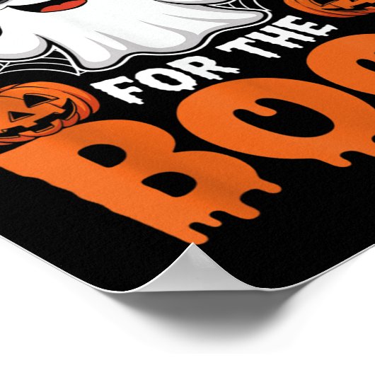 I'm Just Here For The Boos Funny Halloween Ghost  Poster (Ecke)