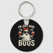 I'm Just Here For The Boos Halloween Women Ghost C Schlüsselanhänger (Vorderseite)