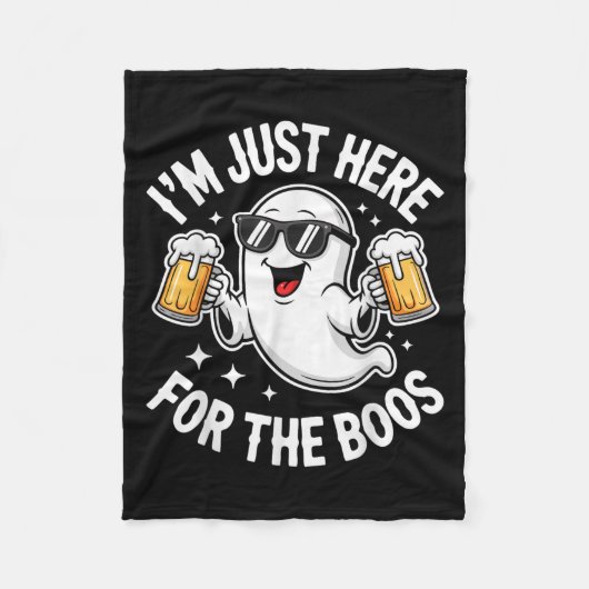 I'm Just Here For The Boos Shirt Men Women Ghost H Fleecedecke (Vorderseite)