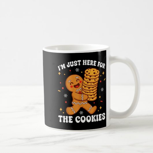 I'm Just Here For The Cookies Gingerbear Kaffeetasse (Rechts)
