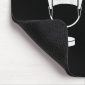 I'm Just Here For The Fights Funny Hockey (3)  Mousepad (Ecke)