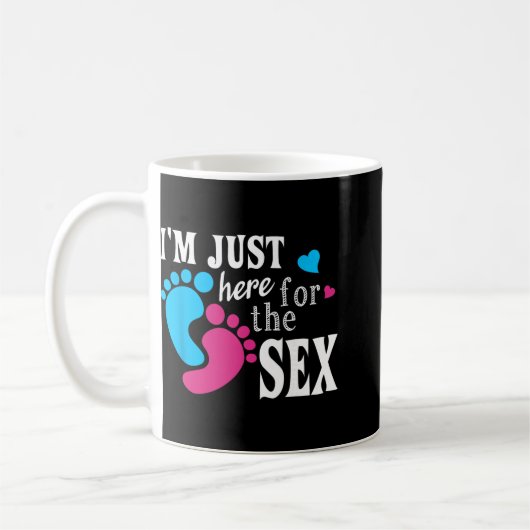 Im Just Here For The Funny Gender Reveal Party Kaffeetasse (Links)
