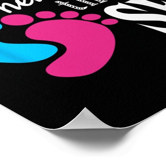 Im Just Here For The Funny Gender Reveal Party Poster (Ecke)