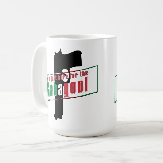 I'm Just Here For The Gabagool Kaffeetasse (Vorderseite Links)