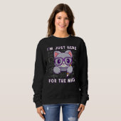 I'm Just Here For The Math - Cute Mathematician Ca Sweatshirt (Vorne ganz)