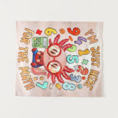 Im Just Here For The Math Funny Crab Design Wandteppich (Vorderseite (Horizontal))