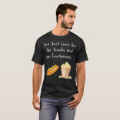 Im Just Here For The Snacks And The Touchdowns - F T-Shirt (Vorne ganz)
