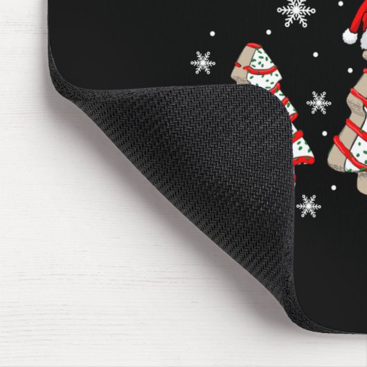 I'm Just Here For The Snacks Christmas Cakes Debbi Mousepad (Ecke)