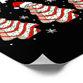 I'm Just Here For The Snacks Christmas Cakes Debbi Poster (Ecke)