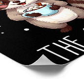 I'm Just Here For The Snacks Christmas Raccoon Poster (Ecke)